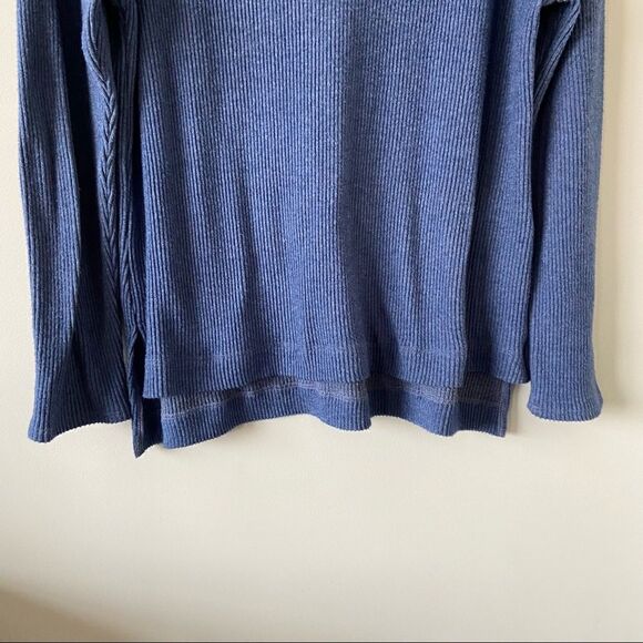 Anthro-dolan Left Coast Rebecca Cut Out Ribbed Top - Picture 8 of 12